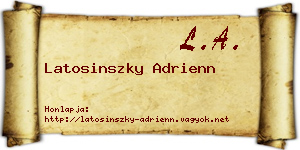 Latosinszky Adrienn névjegykártya