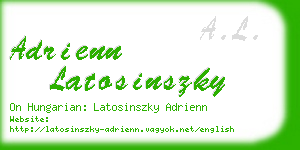 adrienn latosinszky business card